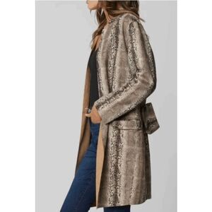 BlankNYC Snake Charmer Faux Suede Jacket Coat Size XS  B